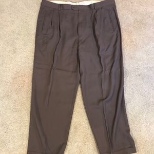 Zanella Mens Dress Pants. Brown 42x30